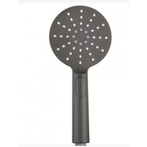 Round Gun Metal Grey Handheld Shower Head